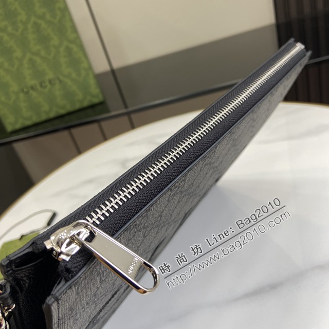 Gucci專櫃古馳2024早春系列最新款手拿包男士手包 jh2458型號：768374，